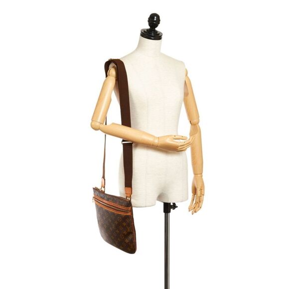 Louis Vuitton Pochette Bosphore Brown Monogram PVC Leather Shoulder Bag - Picture 5 of 5